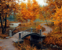 Без бренда «Осенний парк с мостом» в Саратове