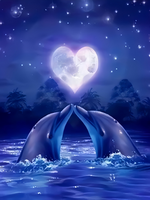 Без бренда «Дельфины под луной вида сердца» в Саратове