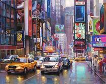 Дождливая улица в Нью-Йорке