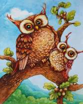 Без бренда «Совёнок с совой на ветке» в Саратове