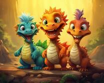 Без бренда «Милые и веселые дракончики» в Саратове