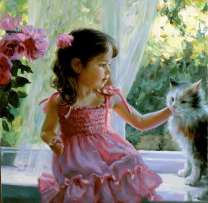 Без бренда «Девочка с кошкой на подоконнике» в Саратове