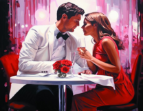 Без бренда «Пара на свидании в ресторане» в Саратове