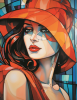 Без бренда «Женщина в красной шляпе» в Саратове в интернет-магазине  Без бренда «Женщина в красной шляпе» в Саратове