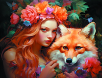 Без бренда «Рыжая девушка и рыжая лисица» в Саратове