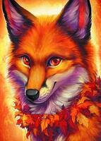 Без бренда «Хитрая лиса с осенним венком» в Саратове