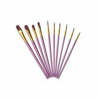 Без бренда «Кисти для рисования набор (10 шт) сиреневые» в Саратове