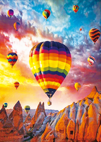 Поле воздушных шаров над Каппадокией