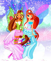 Флора и Блум в Сирениксе. Винкс